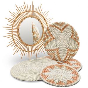 Living Decor Negozio Boho Canapa Tavolino Arte Murale Etiope Art Deco Nostalgia Pare Di Decoracion - Product Image 6