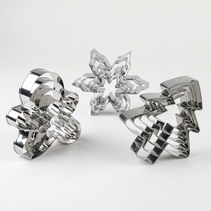 Giáng sinh <span class=keywords><strong>Cookie</strong></span> <span class=keywords><strong>cutter</strong></span> Set Gingerbread người đàn ông bông tuyết Cây giáng sinh Giáng sinh <span class=keywords><strong>Cookie</strong></span> cắt hình dạng cho kỳ nghỉ mùa đông nướng - Product Image 3