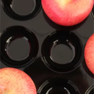 24-Section Black White Tray For Apples And Oranges Fruit