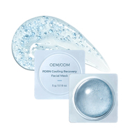Masque facial en gel rafraîchissant au PDRN de saumon, format voyage, hydratant et apaisant, marque privée, OEM