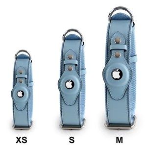 Accesorios para mascotas ajustable cómodo acolchado cuero genuino perro lujo Collar cuero GPS Tracker <span class=keywords><strong>Airtag</strong></span> perro Collar - Product Image 2