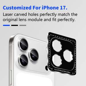 Không thể phá vỡ kính máy ảnh ống kính cho điện thoại di động bảo vệ màn hình điện thoại di động máy ảnh kính cho iPhone 17 Pro - Product Image 3