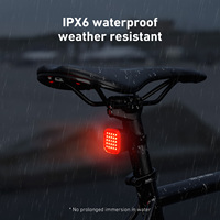 OEM-Marke IPX6 CY110 Radarempfindliches Intelligentes Fahrrad-Rücklicht mit Bremssensor, Eingebauter Akku, Wasserdicht, LED für Nachtfahrten