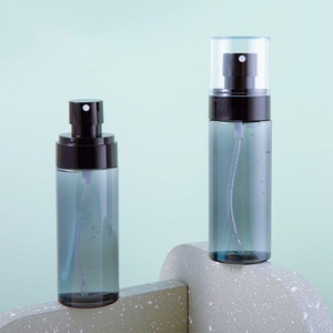 Wholesale 30ml 60ml 100ml 120ml <strong>Black</strong> Translucency Fine Mist <strong>Black</strong> Spray Bottle PETG Flat <strong>Top</strong> Plastic Bottle - Product Image 5