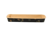 Vente en gros de pliants à sushi en papier kraft brun Momi SM7-1102, personnalisables, imprimés, résistants, avec couvercle en PET, pour emporter