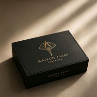 Boîte d'expédition de luxe en forme de livre, noire, avec feuille d'or, réutilisable, en carton rigide, avec logo personnalisé, pour bijoux et cosmétiques haut de gamme
