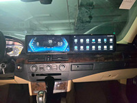 Autoradio Android à double écran tactile de 25,6 pouces et écran numérique LCD de 12,3 pouces pour BMW Série 5 E60 E61 2003-2009 Unité principale