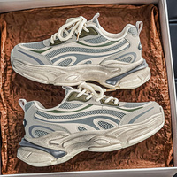 Chaussures Chunky Dad pour Hommes, Baskets Respirantes en Maille à Plateforme, Semelle Épaisse, Chaussures de Marche Rétro, Logo Personnalisé, Vente en Gros, Dropshipping