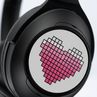 Casque audio sans fil supra-auriculaire WATA OEM ODM avec ANC, lumière d'ambiance LED, commande tactile et logo personnalisé