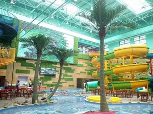 Palmier en acier artificiel en plastique bon marché pour la décoration de jardin - Product Image 6