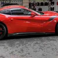 Kit de turbulences d'air latérales pour Ferrari F12, style DMC modifié, en fibre de carbone, pour jupes latérales de carrosserie
