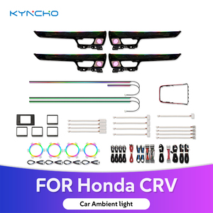 KYNCHO para Honda CRV <span class=keywords><strong>2022</strong></span>-2025, Sistema de Iluminación Interior para Auto, Luz Ambiental LED con Cambio de Color y Control de Ritmo Musical - Product Image 1