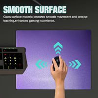 Tapis de souris de jeu en verre anti-rayures et imperméable de qualité supérieure, avec couleur et logo personnalisables, en stock – Offre spéciale