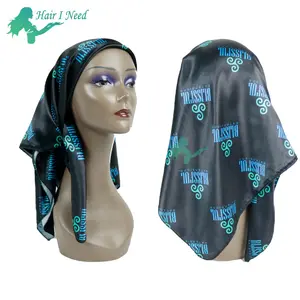 Lenço de seda com logotipo personalizado, luxuoso cachecol em massa hijab para mulheres