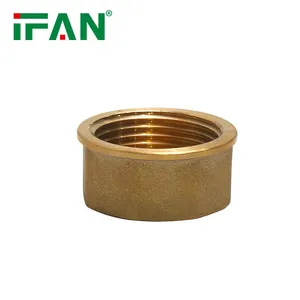 IFAN Top Quality Plumbing Brass Fittings Manufactures 1/2"-1" End Cap Brass Fittings
