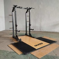 Rack de musculation multifonctionnel OKPRO pour la musculation, la force athlétique et les squats, avec plateforme
