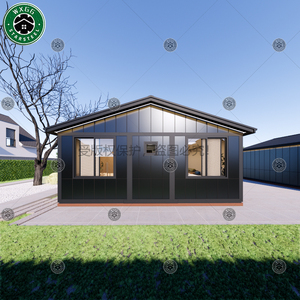 Casa Contenedor Modular Prefabricada con Panel Oscuro, Villa Pequeña Aislada de Acero Ligero, Cabaña Portátil para Glamping, Resort y Alojamiento Rural - Product Image 3