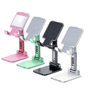 Hot Wholesale Promotional Gift Portable Foldable <b>Desktop</b> Cell <b>Stand</b> Holder on Table Mobile Phone Holders With Custom Logo - Product Image 1