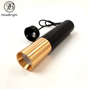 Bắc Âu Thiết Kế Trang Chủ Trang Trí <span class=keywords><strong>Gu10</strong></span> Treo Cho Nhà Bếp Thanh Phòng Khách Màu Đen Với Vàng Nhôm Mặt Dây Chuyền Đèn - Product Image 2