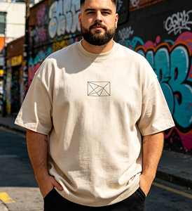Camisetas de Gran Tamaño NANGE, de Algodón Grueso de 360 g/m², de Alta Calidad y Venta Caliente, con Diseño Gráfico Personalizado o Lisas, para Hombre - Product Image 1