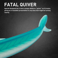 JOHNCOO – tête de gabarit de pêche au méné noir, leurre souple, Swimbait artificiel facile à briller pour matériel de pêche au bar, 115mm/9g