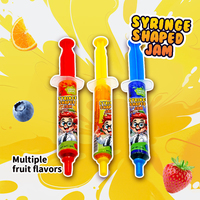 Bonbons en gros personnalisés sous marque privée, bonbons liquides fruités en forme de stylo ou de seringue, multicolores, collation ludique pour enfants