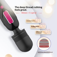 Vibrateur double tête pour masturbation féminine, rechargeable par USB, puissant, silencieux, avec 10 niveaux de fréquence