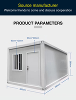 DYCE Maison Détachable 10 Pi 20 Pi, Micro Maison Préfabriquée, Conteneur Modulaire de Luxe 40 Pi, Maison de Camping Préfabriquée, Maison Conteneur Démontable