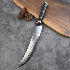 Couteau à découper professionnel en acier Damas VG10 de 9,5 pouces pour la viande, le <span class=keywords><strong>jambon</strong></span>, la découpe, avec manche ergonomique en G10 - Product Image 3