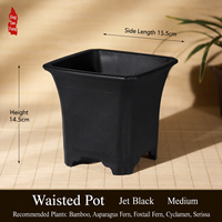 Pot Bunga Resin untuk Penggunaan di Taman, Pot Minimalis Gaya Cina dengan Banyak Lubang Drainase, untuk Tanaman Anggrek Daun Kecil Merah