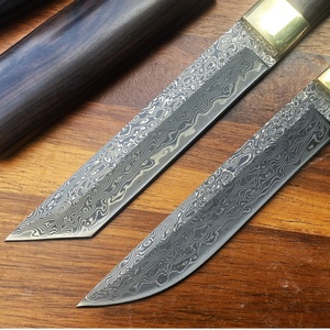 มีดต่อสู้คุณภาพสูง ลายเกล็ดมังกร แบบยุทธวิธี ปรับแต่งได้ตามต้องการ OEM DIY ใบมีดสแตนเลสเกรดสำหรับใช้งานกลางแจ้ง พร้อมปลอกไม้ - Product Image 4