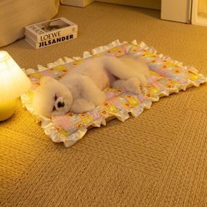 Luxury Soft Printed Lace All-Season Dog & <b>Cat</b> Pet <b>Mats</b> Home Daily Dual-Purpose Blanket - Product Image 6
