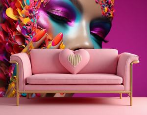 Güzel Kadın Elleri Zarif Oje Manikür Büyük Su Geçirmez Duvar Resmi Yatak Odası Oturma Odası Güzellik Salonu için - Product Image 4