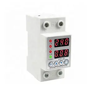 adjustable Automatic reset 63A 40A over current overload Voltage Regulator Single Phase AC digital display Voltage Stabilizer
