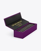 Boîte à bijoux d'emballage magnétique en papier rigide personnalisée de luxe boîte-cadeau de mode de vêtement avec couvercle magnétique