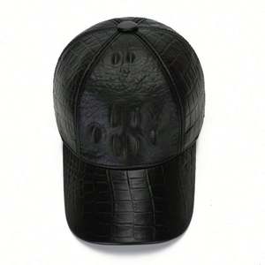 Gorra de Béisbol de 6 Paneles para Hombres Mayores, Otoño Invierno, Nueva Gorra de Béisbol con Patrón de Cocodrilo - Product Image 5