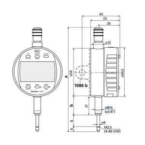 Mahr MarCator 1086Ri 1086WRi Digital Indicator W/ Selectable Resolution 4337624 4337625 4337626 4337627 4337134 4337135 - Product Image 6
