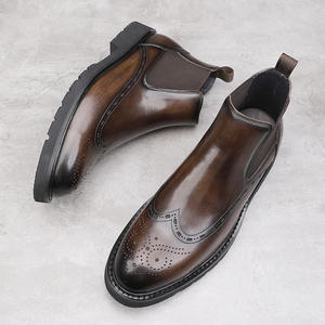 Winter Autumn Luxury High Quality Fashionable Breathable Anti-<b>Slip</b> Lightweight Formal Handcrafted Genuine Leather <b>Slip</b>-<b>On</b> - Product Image 5