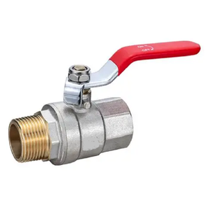 Mini Válvula de Bola de Latón de 6mm, Macho x Hembra, Plateada, Manual, PTFE, OEM Personalizable para la Industria del Petróleo y Gas, Directo de Fábrica - Product Image 1