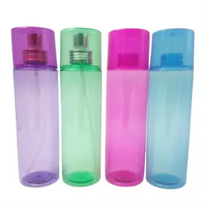 wholesale 8oz PET plastic cosmetic bottle with fine mist sprayer empty daily care spray perfume bottle 250ml with big cap