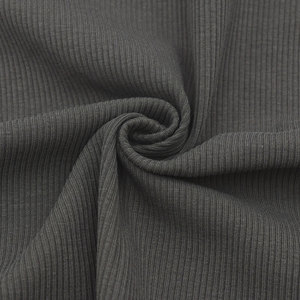 Tissu côtelé en coton 50S 2×2 découpable 200G, matière tricotée rayée en coton et élasthanne pour T-shirts et chemises basiques pour hommes - Product Image 1