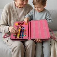 Livre d'activités personnalisable en feutre doux, livre silencieux, livre Montessori pour bébés, apprentissage précoce, livre sensoriel avec autocollants magiques, jouets pour enfants, tout-petits