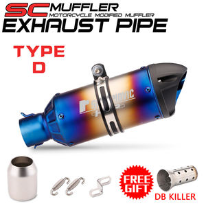 Universal <span class=keywords><strong>Ak</strong></span> 51mm Moto Modification tuyau d'échappement SC silencieux Escape Moto pour Z900 CB650 YZF <span class=keywords><strong>R1</strong></span> R6 MT07 MT09 Laser Logo - Product Image 3