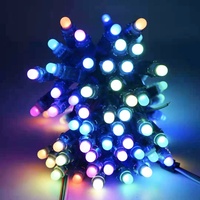 Bande LED RVB pleine couleur WS2811 5V 12mm, module de pixels, 50 nœuds/chaîne pour la publicité, les lettres ou la décoration de Noël, chaîne LED