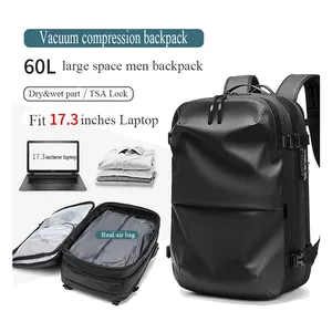 2024 Hete Hoge Kwaliteit Lage Moq Handbagage Rugzak Oem Andere Vaccum Compressie Waterdichte Anti Diefstal Laptop Rugzak