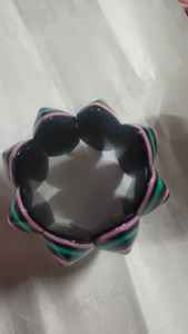 สร้อยข้อมือผู้หญิงสไตล์วินเทจทำมือเครื่องประดับแฟชั่นทำจากเรซินเกรดชั้นนำพร้อมของขวัญจากไข่มุกเพชรอินเดีย - Product Image 3