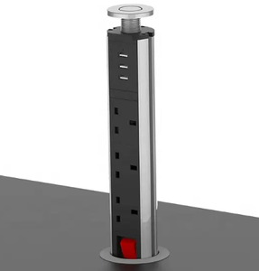 Desktop 60mm 65mm UK US Hide-Power <strong>Pop</strong>-Up Station Desktop <strong>Pop</strong> up <strong>Socket</strong> - Product Image 5