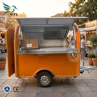Prix de gros Nouveau chariot de nourriture de voiture mobile pour la restauration rapide Café Crème glacée Remorque alimentaire remorquable