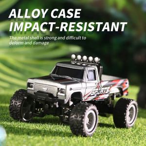 Mini voiture télécommandée RC 1/64 avec lumière LED pratique, en alliage, nouveau jouet pour enfants, avec fonctions d'absorption des chocs, cadeau parfait pour les enfants - Product Image 5