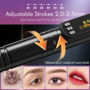 <span class=keywords><strong>Ambition</strong></span> V1mini 2,0-3,5mm Carrera ajustable Máquina de pluma de tatuaje inalámbrica para delineador de cejas Labios Cuero cabelludo Maquillaje permanente - Product Image 2